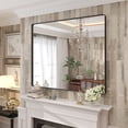 thumbnail image 1 of GODCHAR 48x40 inch Shatterproof Bathroom Mirror, Metal Framed Wall Vanity Mirror, 1 of 11