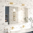 thumbnail image 1 of GODCHAR 51x30 inch Shatterproof Bathroom Mirror, Metal Framed Wall Vanity Mirror, 1 of 11