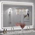 thumbnail image 1 of GODCHAR 60"x40" LED Bathroom Mirror, 24V Pro Backlit & Frontlit Vanity Mirror, UL Certified Anti-Fog Dimmable, 1 of 16