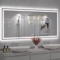 thumbnail image 1 of Apmir 72"x32" UL Listed LED Bathroom Mirror, Front and Backlit, Anti-Fog, 3 Color Temperature, Dimmable, 1 of 15