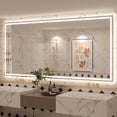 thumbnail image 1 of GODCHAR 84"x40" LED Bathroom Mirror, 24V Pro Backlit & Frontlit Vanity Mirror, UL Certified Anti-Fog Dimmable, 1 of 15