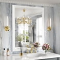 thumbnail image 1 of GODCHAR Aluminum Alloy Framed Bathroom Vanity Mirror in Tempered Glass, 1 of 7