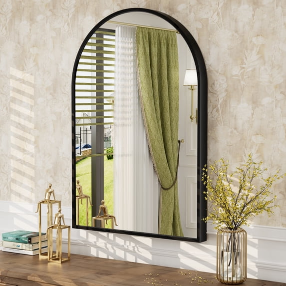 GODCHAR 26"x38" Bathroom Mirror Wall Vanity Arched Mirror with 5-Year Warranty