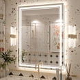 thumbnail image 1 of GODCHAR 36x28 LED Bathroom Mirror, 24V Dual Light Shatterproof Mirror with Anti-Fog, UL Listed, 3 Colors, 1 of 10