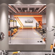 GODCHAR Home Gym Mirror 48"x24" 2-Pack, Frameless Full Body Wall Mirror, Shatterproof Tempered Glass for Yoga, Dance, Garage Gym