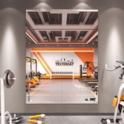 GODCHAR Home Gym Mirror 56"x22" 2-Pack, Frameless Full Body Wall Mirror, Shatterproof Tempered Glass for Yoga, Dance, Garage Gym