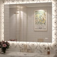 thumbnail image 1 of 40x30 LED Bathroom Mirror, 24V Ultra Bright Backlit Vanity Mirror, Anti-Fog & Shatterproof Tempered Glass, CRI 95+, 1 of 13