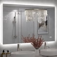 thumbnail image 1 of 48x30 LED Bathroom Mirror, 24V Ultra Bright Backlit Vanity Mirror, Anti-Fog & Shatterproof Tempered Glass, CRI 95+, 1 of 13