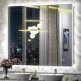 thumbnail image 1 of 48x40 LED Bathroom Mirror, 24V Ultra Bright Backlit Vanity Mirror, Anti-Fog & Shatterproof Tempered Glass, CRI 95+, 1 of 13
