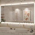 thumbnail image 1 of 60x28 LED Bathroom Mirror, 24V Ultra Bright Backlit Vanity Mirror, Anti-Fog & Shatterproof Tempered Glass, CRI 95+, 1 of 13