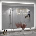 thumbnail image 1 of 60x40 LED Bathroom Mirror, 24V Ultra Bright Backlit Vanity Mirror, Anti-Fog & Shatterproof Tempered Glass, CRI 95+, 1 of 13