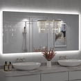 thumbnail image 1 of 72x32 LED Bathroom Mirror, 24V Ultra Bright Backlit Vanity Mirror, Anti-Fog & Shatterproof Tempered Glass, CRI 95+, 1 of 13