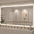 thumbnail image 1 of 77x36 LED Bathroom Mirror, 24V Ultra Bright Backlit Vanity Mirror, Anti-Fog & Shatterproof Tempered Glass, CRI 95+, 1 of 13
