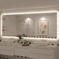 thumbnail image 1 of 96x36 LED Bathroom Mirror, 24V Ultra Bright Backlit Vanity Mirror, Anti-Fog & Shatterproof Tempered Glass, CRI 95+, 1 of 13