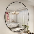 thumbnail image 1 of GODCHAR 48 inch Round Wall Mirror, Brushed Aluminum Frame Shatterproof Vanity Mirror, 1 of 5