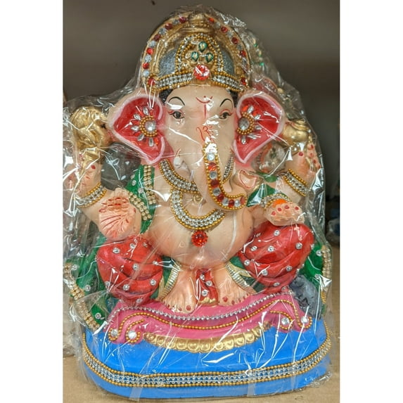 Apna Bazaar Clay Ganesh Idol 10 Inches