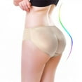 thumbnail image 1 of Apocaly Women Padded Panties Butt and Hip Enhancer Briefs Seamless Underwear Skin Color M, 1 of 6