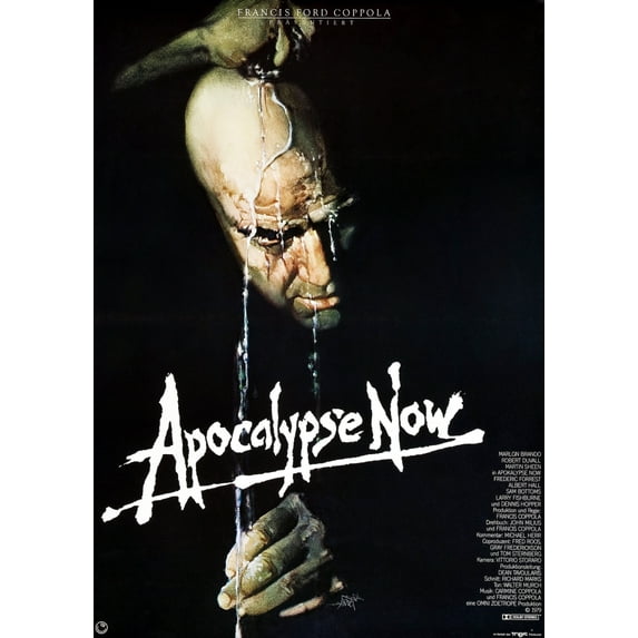 Apocalypse Now Marlon Brando On German Poster Art 1979. Movie Poster Masterprint (8 x 10)