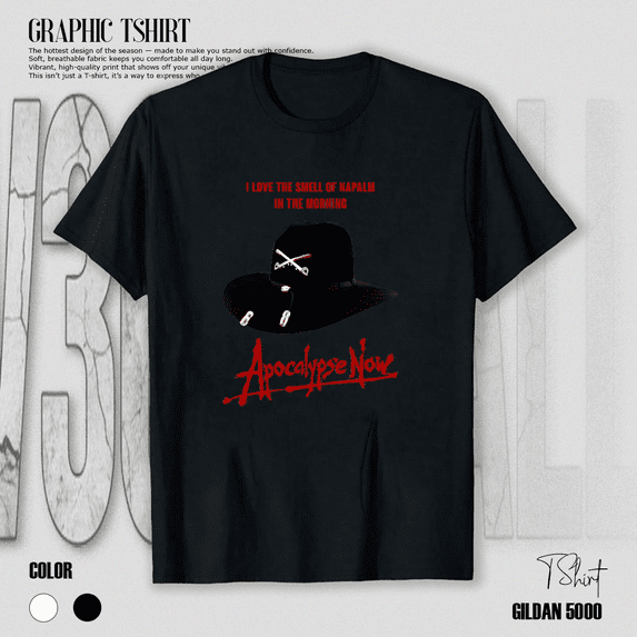 Uomo Apocalypse Now Vietnam Surf Squadra T Shirt Lt Col A Becco - Foto 10
