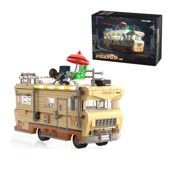 Apocalypse RV Building Blocks Set,Walkinged Vehicle Creative Car Model Toys Christmas Gifts for Adults 1288 Pcs