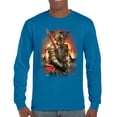 thumbnail image 1 of Apocalypse Reaper Long Sleeve T-shirt Fantasy Skeleton Knight with a Sword Medieval Legendary Creature Dragon Wizard, 1 of 7