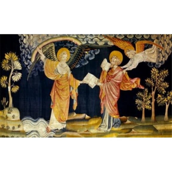 Apocalypse - St. John Takes Book From 7th Angel Tapestry Poster Print - 18 x 24 in.