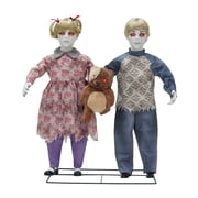 Haunted Hill Farm Red LED Plug-in. 3V Apocalypse Twins Halloween Animatronic 3-Ft.