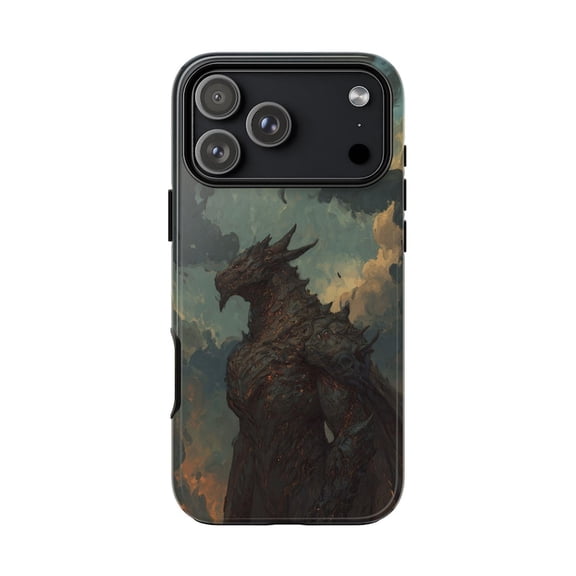 Apocalyptic Dragon Colossus Dark Fantasy Case for iPhone 17 16 15 14 13 12 11 Pro Max