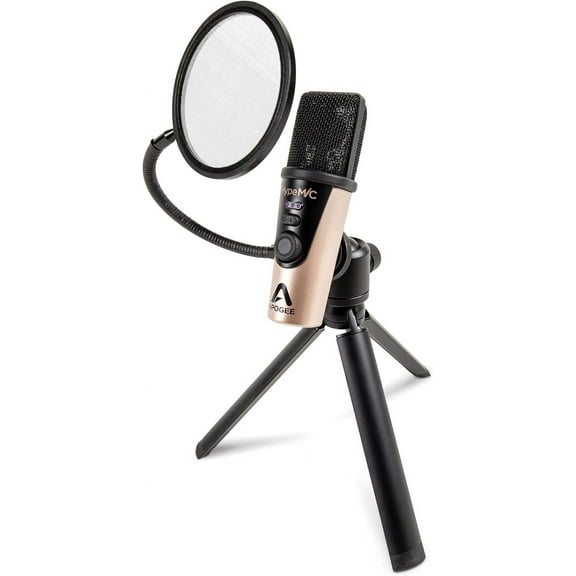 Apogee Hype Mic - USB Microphone with Analog Compression for Capturing Vocals and Instruments, Streaming, Podcasting, and Gaming