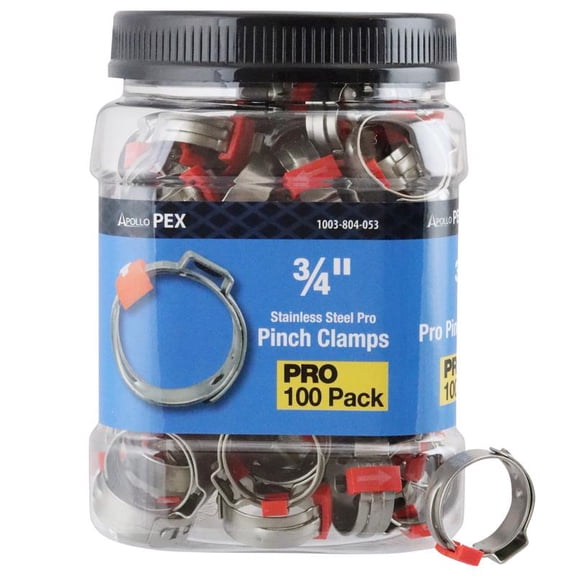 PINCHCLAMP 3/4"PEX 100PK
