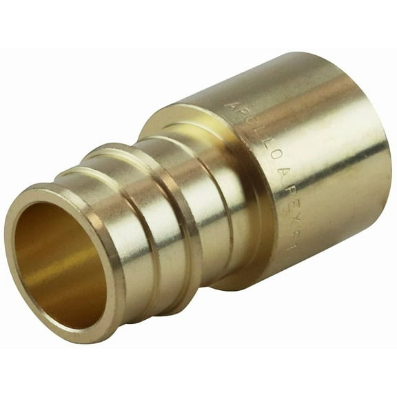 Apollo 4008437 0.75 in. PEX-A Barb T x 0.75 in. Dia Female Sweat Brass Adapter