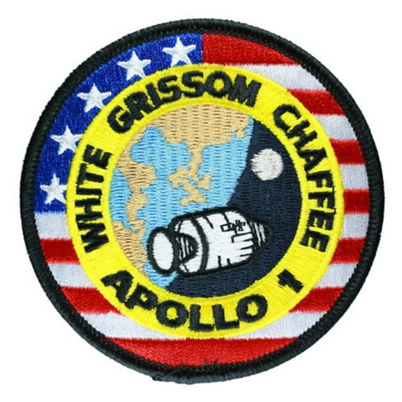 Apollo 1 Mission Patch Official Nasa Edition Made in USA White Grissom Chaffee