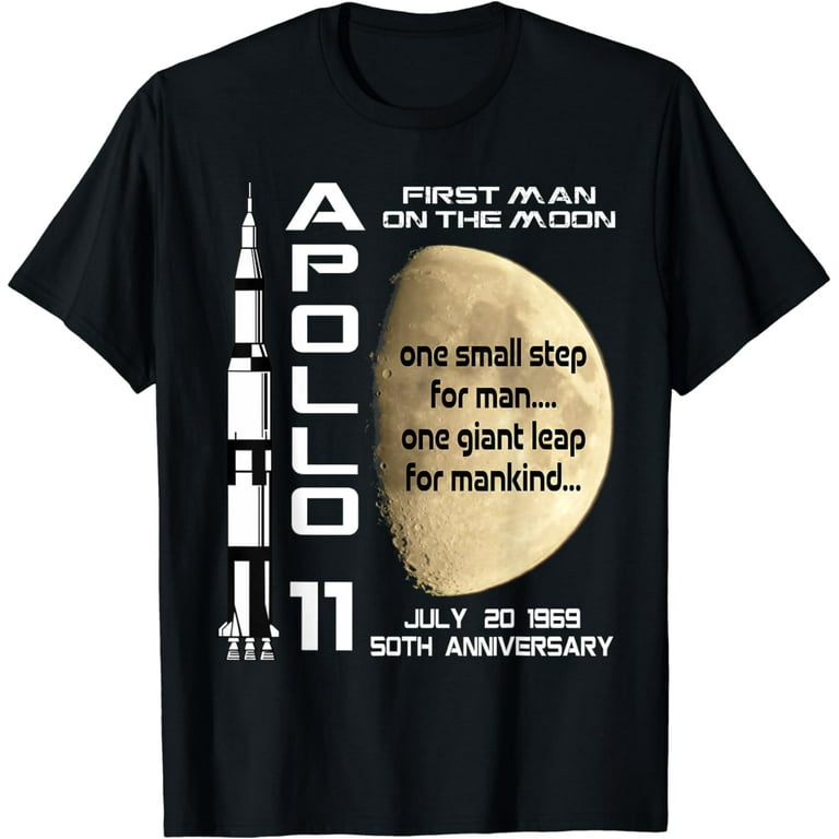 Apollo 11 50th Anniversary Distressed Retro T-Shirt Apollo 11 50th Anniversary Distressed Retro T-Shirt