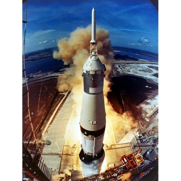 Apollo 11 Launch Poster 24inx36in 24x36 Unframed, Age: Adults, Rectangle Best Posters
