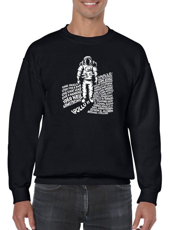 Apollo 11 Mission Crew Members Sweatshirt Men -GoatDeals Designs, Male Medium