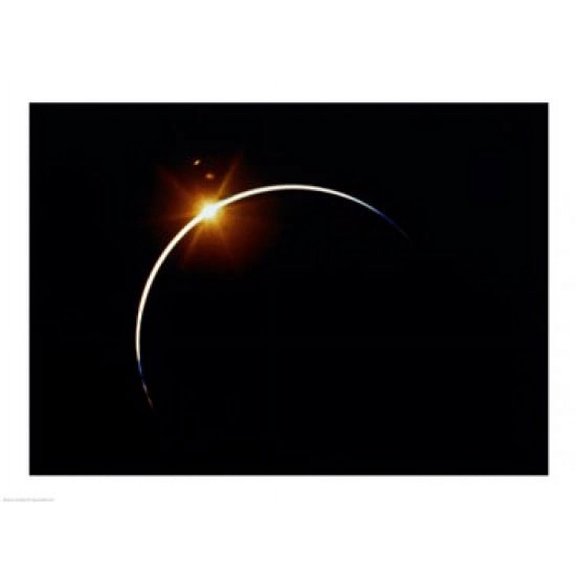 Apollo 12 view of a solar eclipse Canvas Art - (24 x 18)