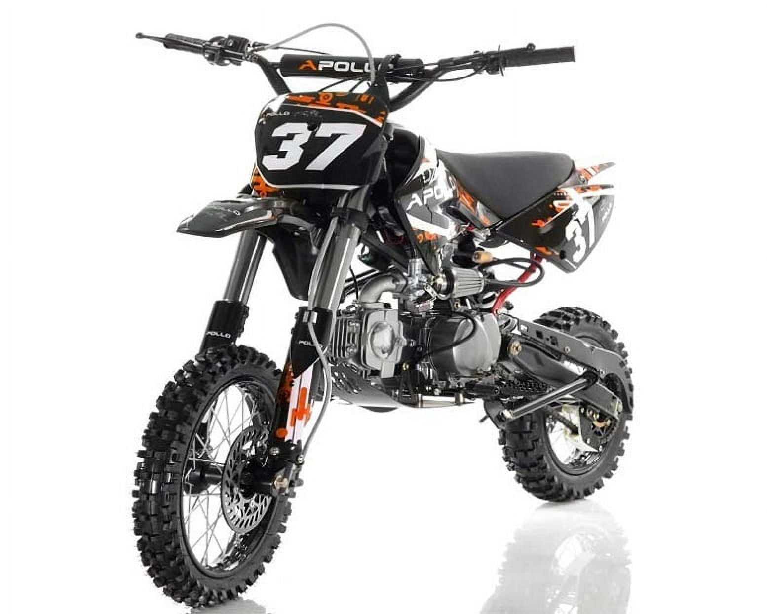 Apollo 125cc Dirt Bike Manual Transmission Apollo AGB 37 CRF-2 125cc Off Road Vitacci Motocross Kick Start dirtbike DB 37 for Youth - Choose your color