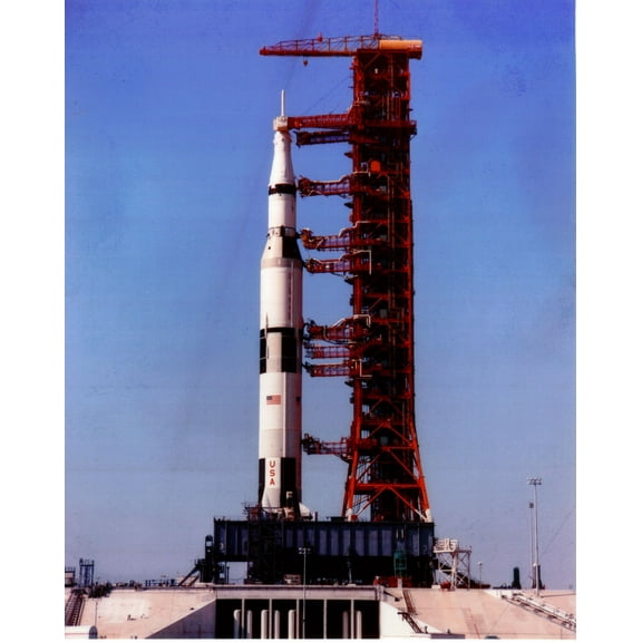 Apollo 13 Launch Poster 12x16 Print on Metal Sign 12in x 16in Multi-Color Square Adults Best Posters