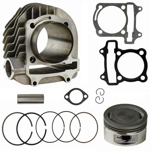 Apollo 200cc GY6B 62mm Cylinder Piston Gasket Rebuild Kit for ATV Go Kart Compatible with Chinese GY6 4-Stroke Apollo Commander 200 RFZ Batman 200M 1P62QML Engine 57mm Stud Spacing