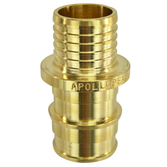 Apollo 4008431 0.75 in. PEX-A Barb T x 0.75 in. Dia Barb Brass Coupling - Pack of 25