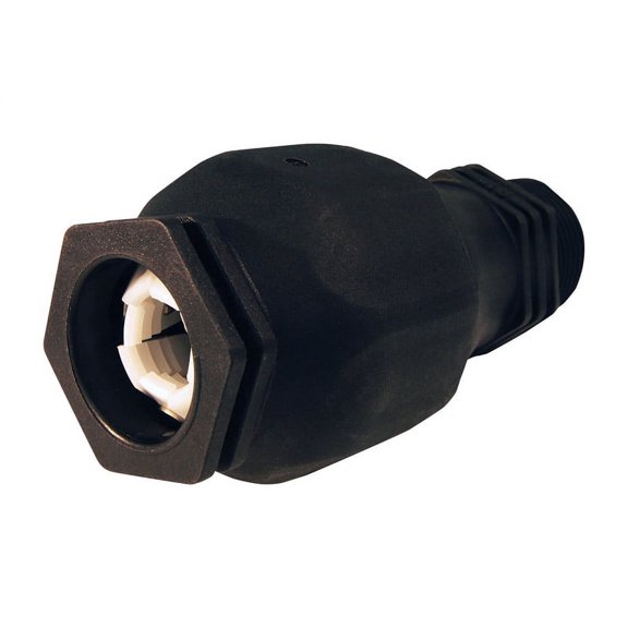 Apollo 4814042 0.5 in. Compression x 1 in. Dia. MNPT Polymer Adapter Coupling, Black