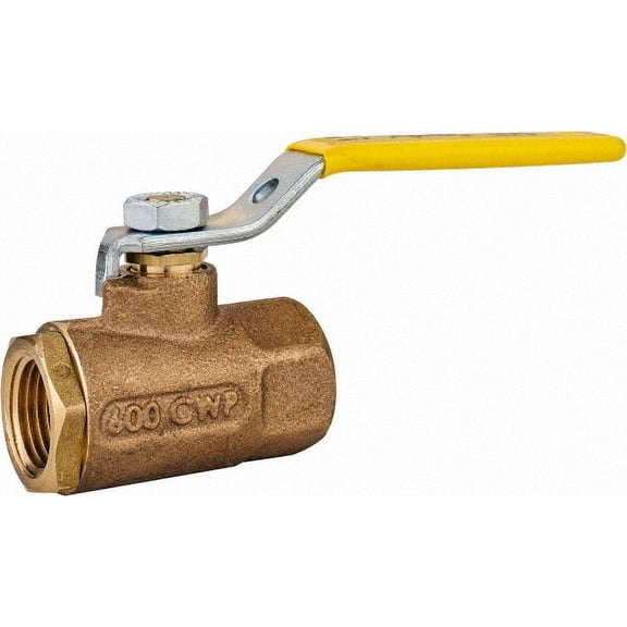 Apollo 70-103-01 Standard-Port Bronze Manual Ball Valve: Inline One-Way Flow 1/2" FNPT x 1/2" FNPT