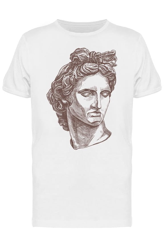 Apollo Ancient Gypsum Sculpture T-Shirt Men -Image by Shutterstock, Male Small