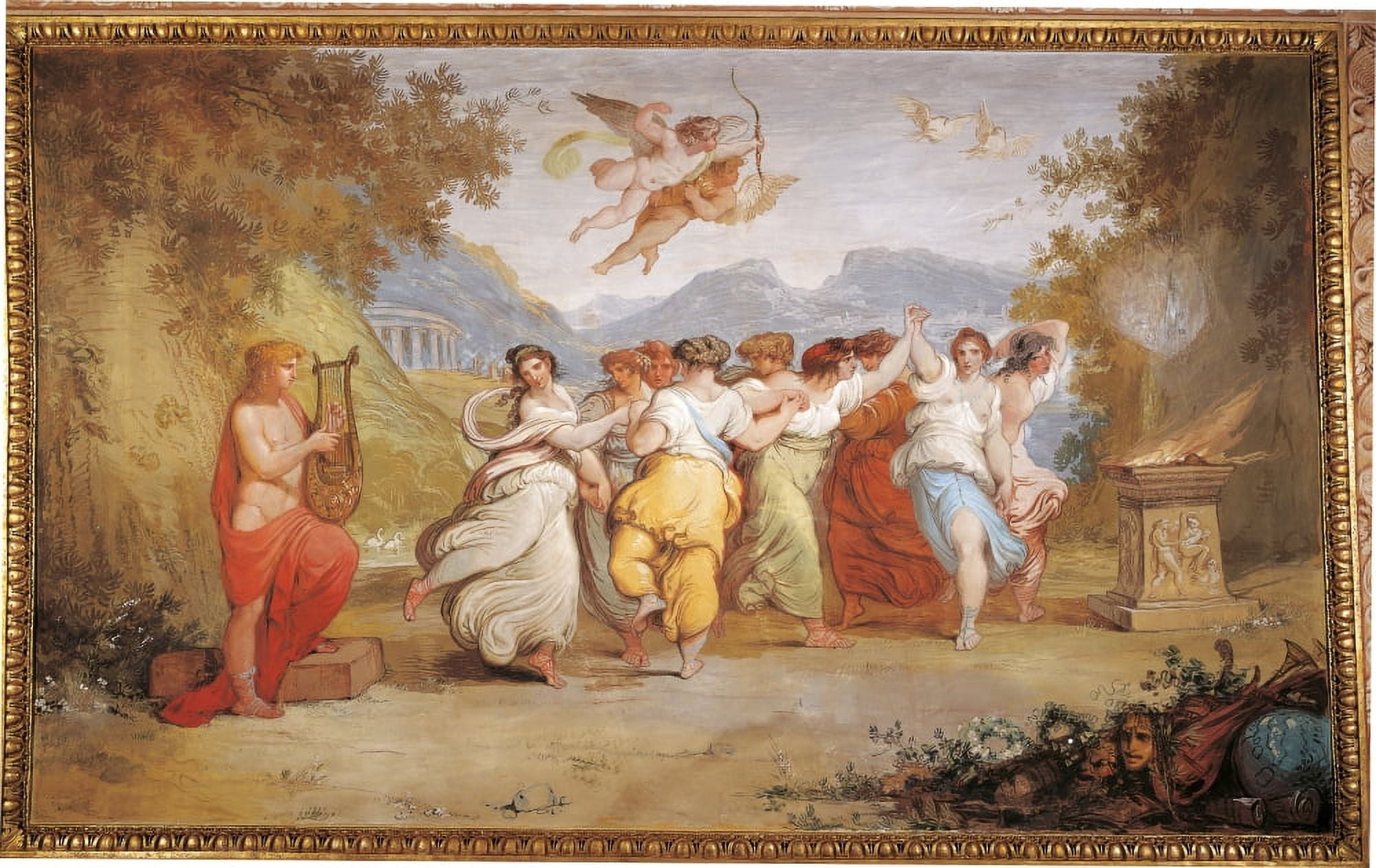 Apollo And The Muses Canvas Art - (36 x 24)