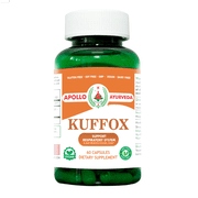 Apollo Ayurveda Kuffox Support Respiratory System Lung Function Herbal Supplement Vegan 60 Capsules