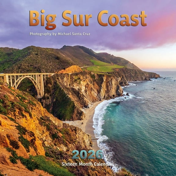 Apollo Publishers, Big Sur Coast 2026 Wall Calendar, 12'' X 12'', 16-Month Calendar with Stapled Binding