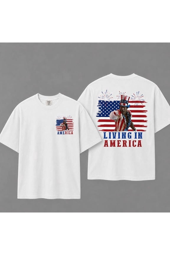 Apollo Creed Living In America Comfort Colors T Shirt, Patriotic Boxing Fourth Of July Vintage America Tank Top, Retro USA Fighter Shirt