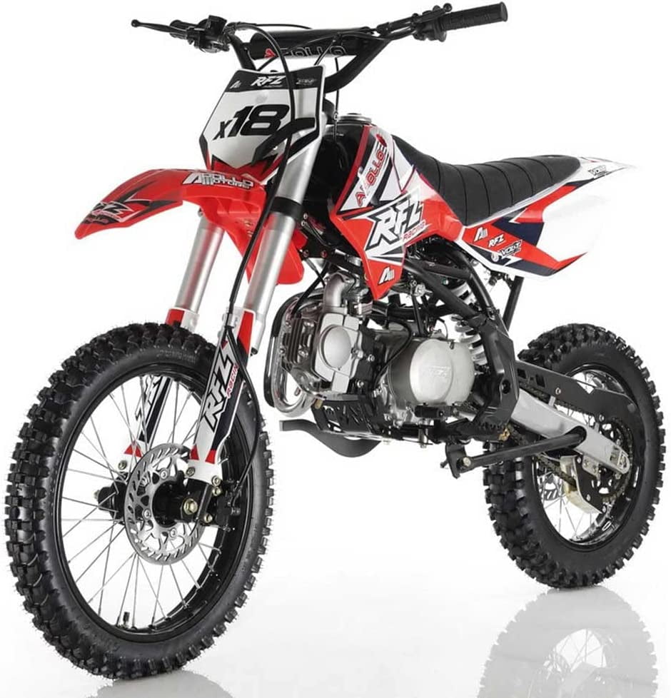 Apollo DB X18 125CC Vitacchi Gas Dirtbike, Manual Kick Start