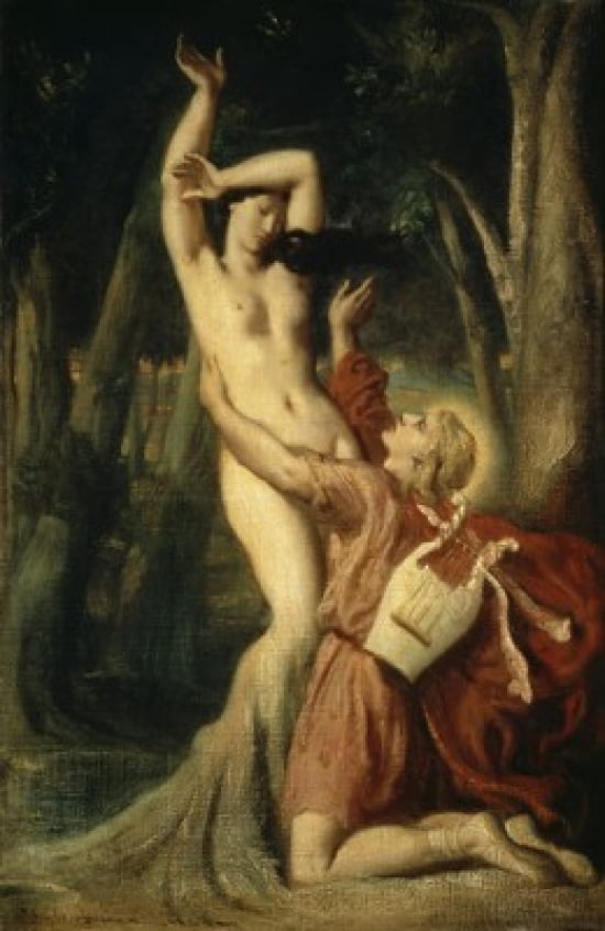 Apollo and Daphne (Apollon et Daphne) 1846 Theodore Chasseriau (1819-1856French) Oil on canvas Musee du Louvre Paris Canvas Art - Theodore Chasseriau (18 x 24)