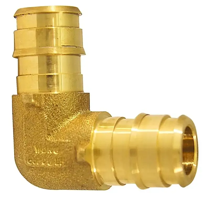 Apollo EPXE1212 Expansionpex Series Pipe Elbow, 1/2 Inch Barb, 90 Degree Angle, Brass, 200 Psi